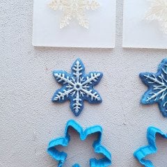 Kar Tanesi - 5 Kabartma Baskı Set