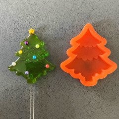 Çam Ağacı Lolipop Kalıp