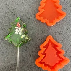 Çam Ağacı Lolipop Çıngırak Kalıp