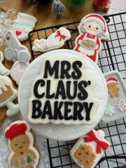 Mrs Claus Bakery Yazılı Şeker Hamuru Kalıbı #157