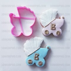 Baby Carriage Cookie Mold