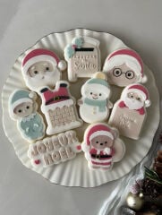 Şöminede Noel Baba Şeker Hamuru Kalıbı #168