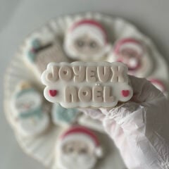 Joyeux Noël Yazılı Şeker Hamuru Kalıbı #174