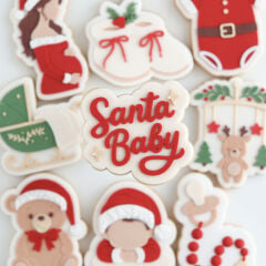 Santa Baby Yazılı Şeker Hamuru Kalıbı #189