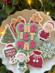 Christmas Yazılı Şeker Hamuru Kalıbı #204