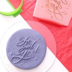 She Said Yes Kabartma Baskı