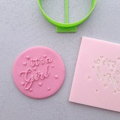 It's a Girl Kabartma Baskı