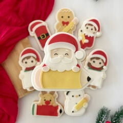 Kalemli Noel Baba Şeker Hamuru Kalıbı #231