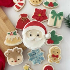 Mini Noel Baba Şeker Hamuru Kalıbı #248