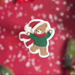 Noel Ayıcığı Şeker Hamuru Kalıbı #3226