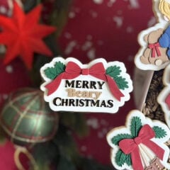 Merry Beary Christmas Yazılı Şeker Hamuru Kalıbı #3227