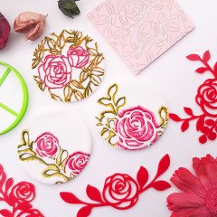 Sweet Stamp - Kırmızı Gül Figürleri / Rose Frames Elements