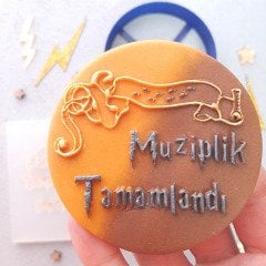 Muziplik Tamamlandı Kabartma Baskı