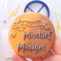 Mischief Managed Kabartma Baskı