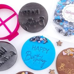 Happy Birthday 3 Baskı (Embosser)