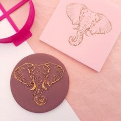 Safari Fil Kabartma Baskı