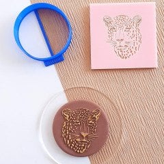 Safari Leopar Kabartma Baskı