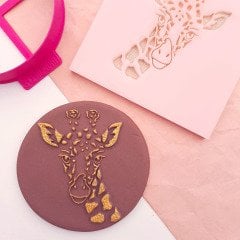 Safari Zürafa Kabartma Baskı