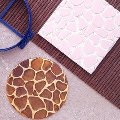 Zürafa Doku (Geniş) Kabartma Baskı - 2