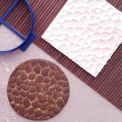 Zürafa Doku (Mini) Kabartma Baskı - 1