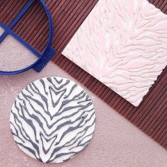 Zebra Doku Kabartma Baskı - 1