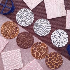 Leopar Doku Kabartma Baskı