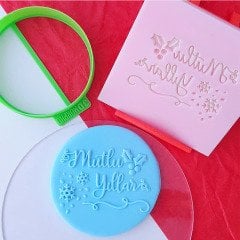 Mutlu Yıllar-1 Yılbaşı Kabartma Baskı