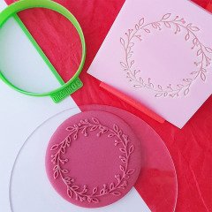 Çelenk Çerçeve-1 Kabartma Baskı