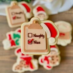 Naughty Nice Yazılı Şeker Hamuru Kalıbı #3306