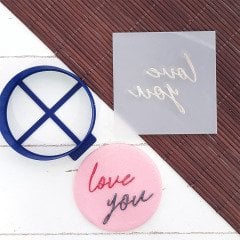 Love You-1 Kabartma Baskı