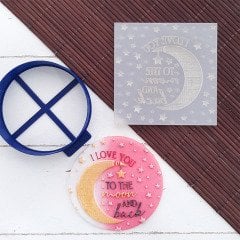 Love You To The Moon And Back - 1 Kabartma Baskı