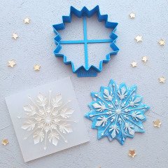 Kar Tanesi - 1 Kabartma Baskı Set