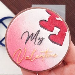 My Valentine Kabartma Baskı