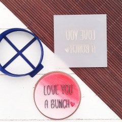 Love You a Bunch Kabartma Baskı
