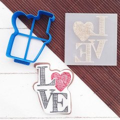 Love Set - 3 Kabartma Baskı