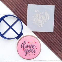 I love You - 3 Kabartma Baskı