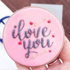 I love You - 3 Kabartma Baskı