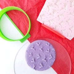 Yılbaşı Geyikleri Kabartma Baskı