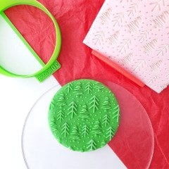 Çam Ağaçları Kabartma Baskı