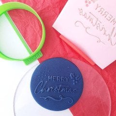 Merry Christmas-1 Kabartma Baskı