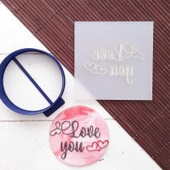 Love You-2 Kabartma Baskı