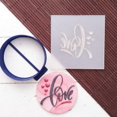 Love - 3 Kabartma Baskı