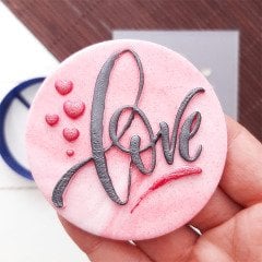 Love - 3 Kabartma Baskı