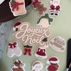 Joyeux Noël Yazılı Şeker Hamuru Kalıbı #3343
