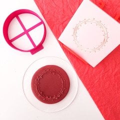 Kalp Çerçeve-1 Kabartma Baskı