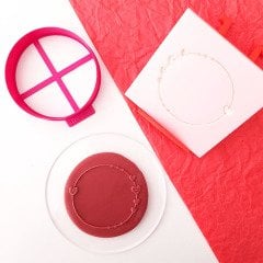 Kalp Çerçeve-2 Kabartma Baskı