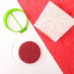 Vintage Çiçek Doku Kabartma Baskı