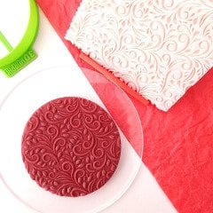 Vintage Çiçek Doku Kabartma Baskı