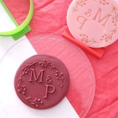 Nişan Çelenk Çerçeve Kişiye Özel Kabartma Baskı