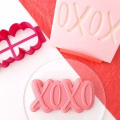 XOXO Set Kabartma Baskı